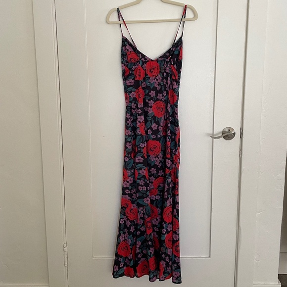 Sunfere Alanna Floral Printed Maxi Slip Dress Size S - Picture 7 of 13